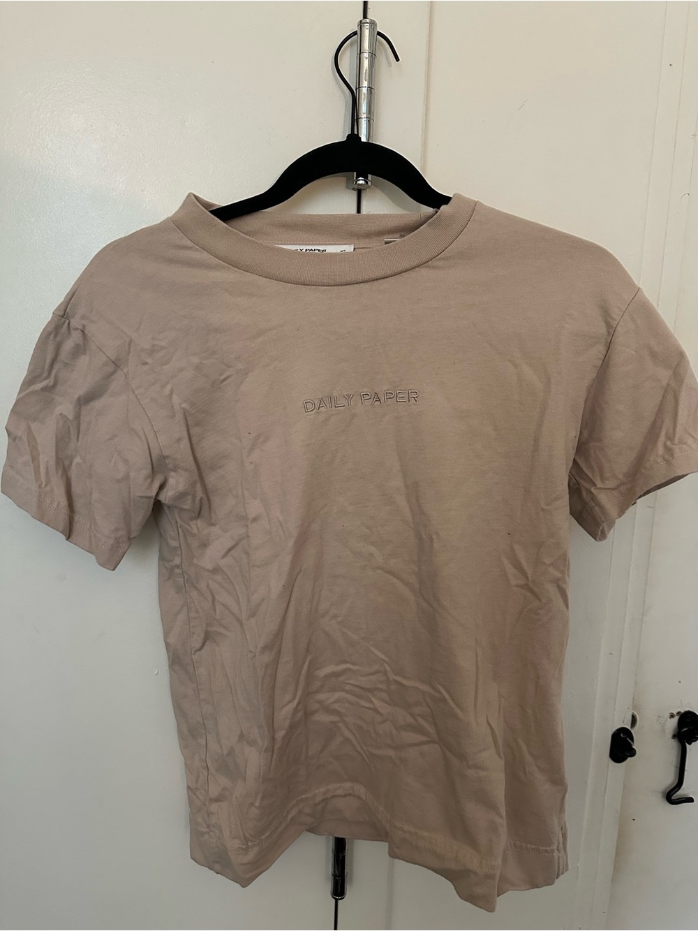 Daily Paper Beige Short Sleeve Logo Tee